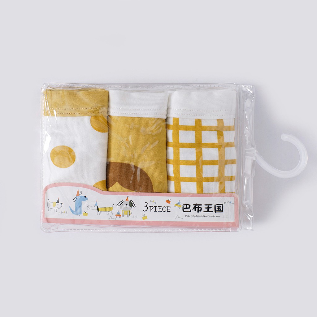 Combo 3 quần chip đùi cotton cho bé gái, quần lót bé gái