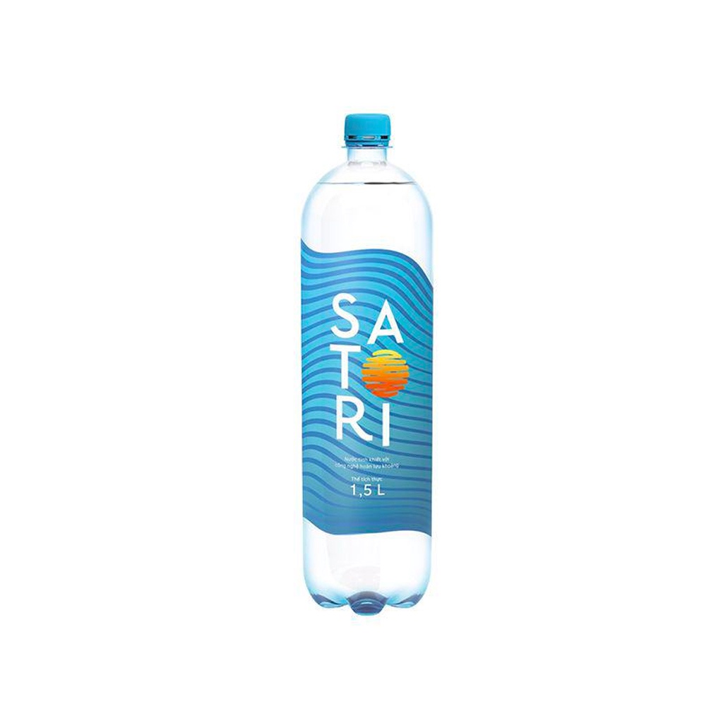 Thùng 12 chai nước Satori 1.5 lít