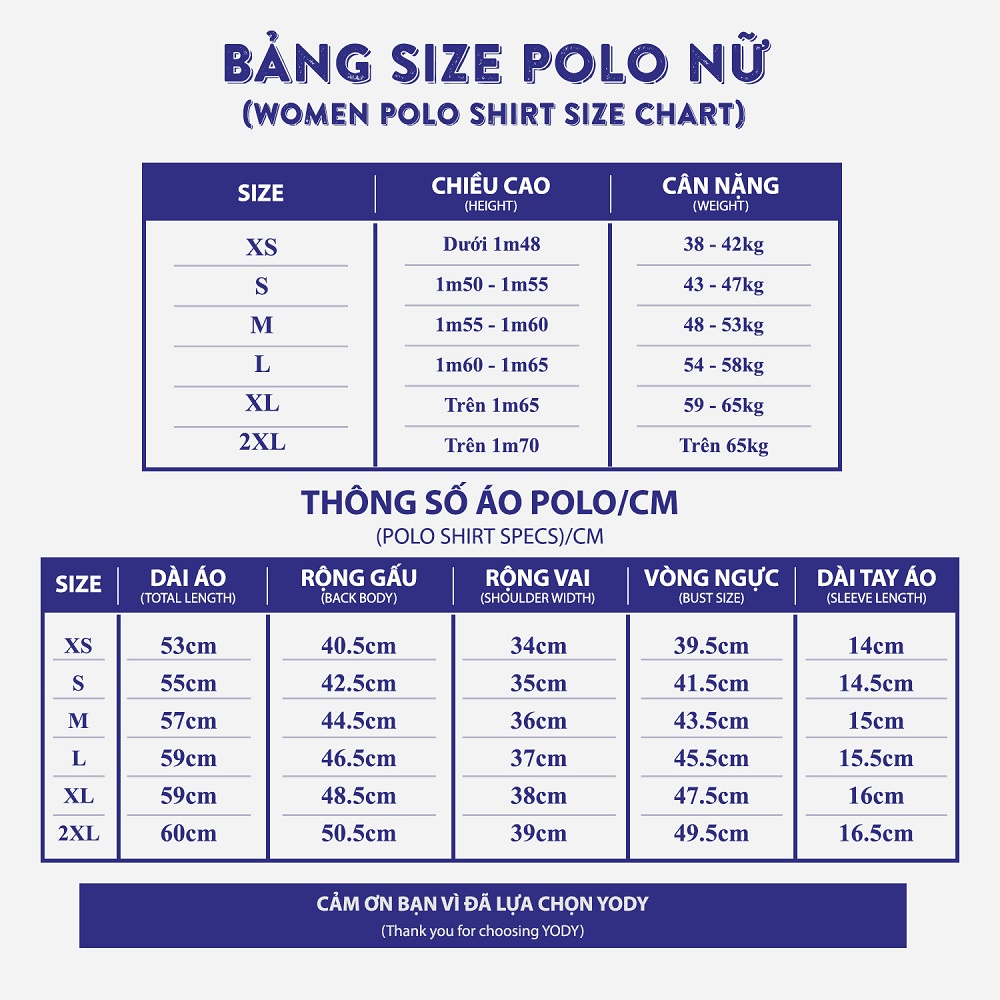 Áo thun polo nữ YODY cổ bẻ chất vải cá sấu cao cấp ngắn tay thoáng khí APN3704