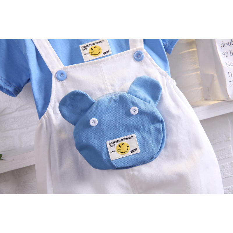 Set Đồ 2 Món Gồm Áo Thun Cổ Tròn In Hình Hoạt Hình Và Quần Short Cho Bé Trai Và Bé Gái