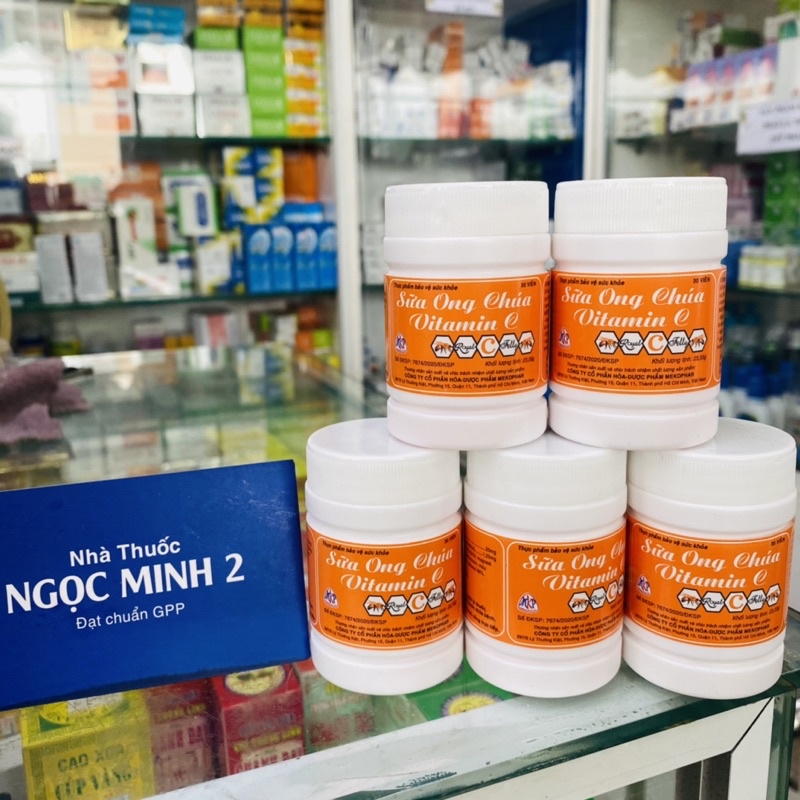 ✅ [Chính Hãng] Kẹo ngậm sữa ong chúa vitamin C - Mekophar lo 30 viê