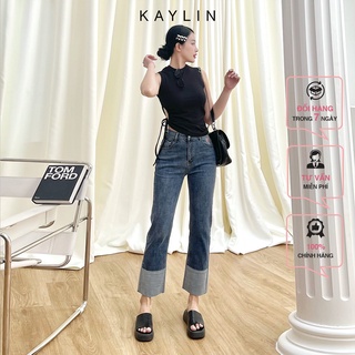 Quần jean kaylin suông trái tim thời trang n1704