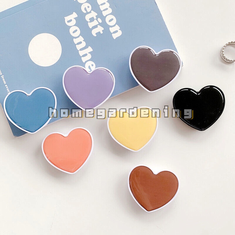 Giá Đỡ Điện Thoại Dạng Gập Màu Trơn Hình Trái Tim