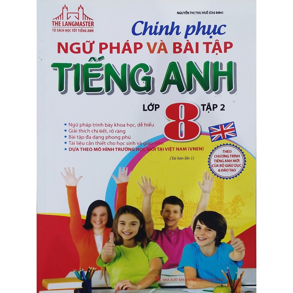 Sách - Chinh phục ngữ pháp và bài tập tiếng anh lớp 8 tập 1,2 | BigBuy360 - bigbuy360.vn