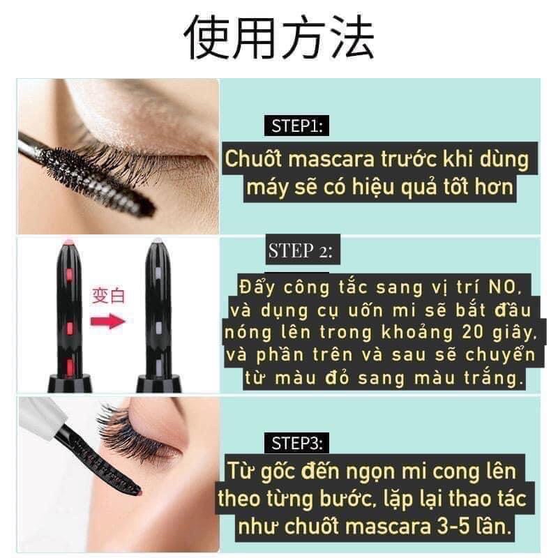 Máy uốn mi nhiệt siêu cong và cong lâu gấp 10 lần kẹp uốn mi thông thường