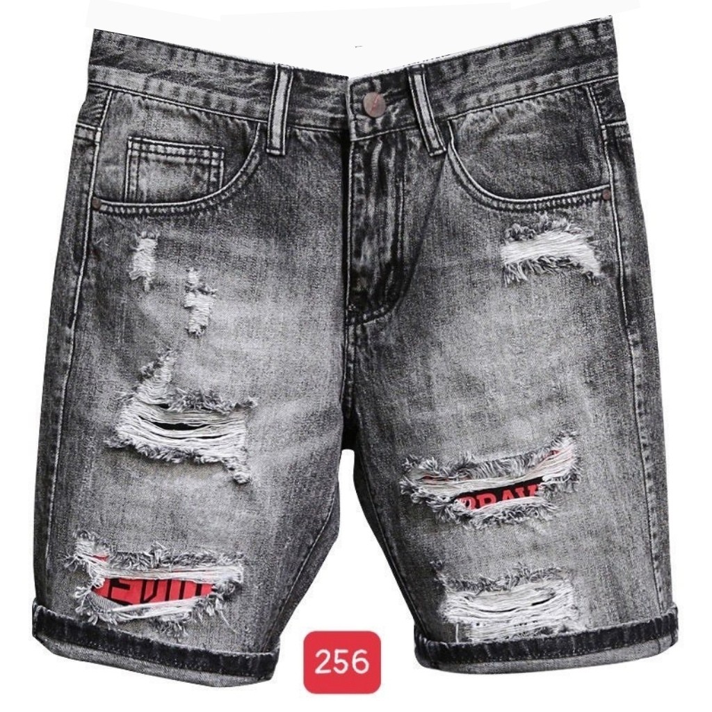 Quần Short Nam VNXK SH256JM Short Jean Nam Xám Họa Tiết mẫu hót trẻ trung (44-70KG) | BigBuy360 - bigbuy360.vn