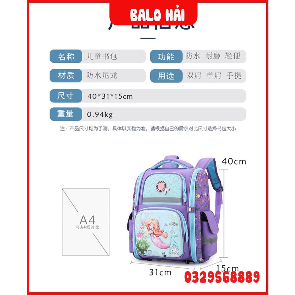 Balo cho bé nam nữ tiểu hoc,  Cặp sách đi học cho bé trai gái