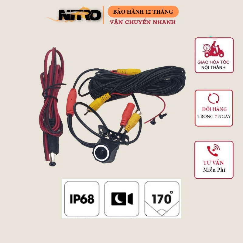 Camera lùi ô tô AHD, cam lùi chất lượng HD  - Tích hợp màn Android