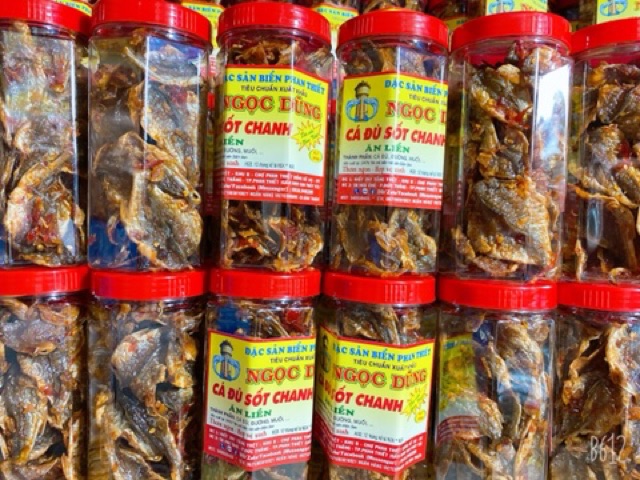 Cá Đù Sốt Chanh ( ăn liền ) là món ăn yêu thích của shop Đặc Sản Biển Phan Thiết NGỌC DŨNG; Hộp 200 gram. HSD 12 tháng