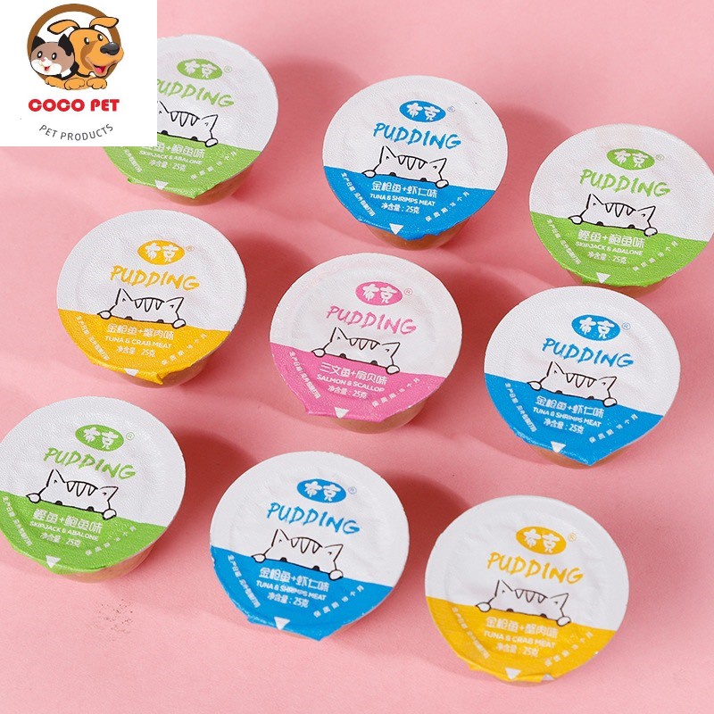 Pudding Thạch Cho Chó Mèo Thơm Ngon Bổ Dưỡng Nhiều Vị