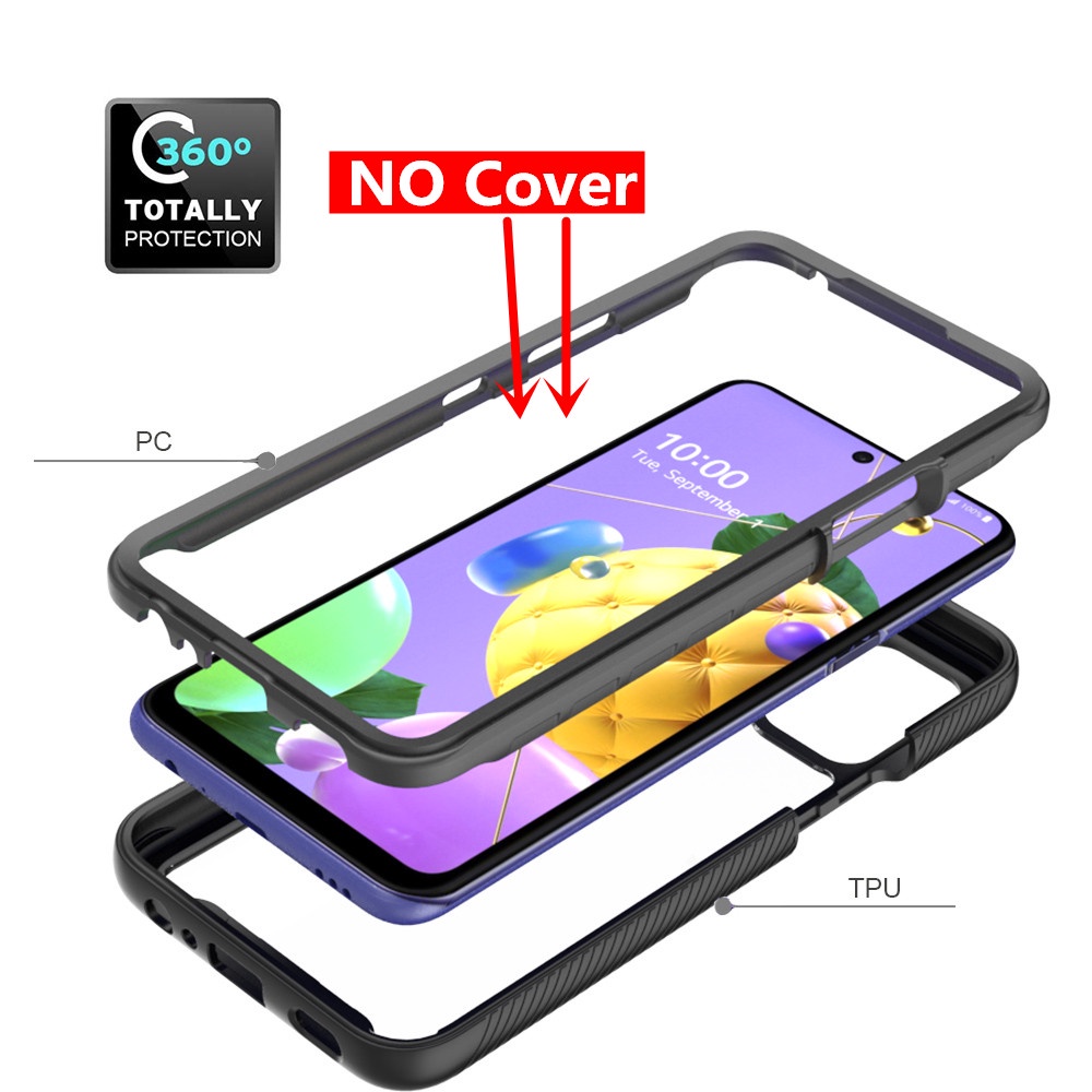 Ốp điện thoại dạng giáp hai lớp chống sốc bảo vệ toàn diện cho LG V60/V50S/G8 ThinQ/G8X/Stylo 7 5G