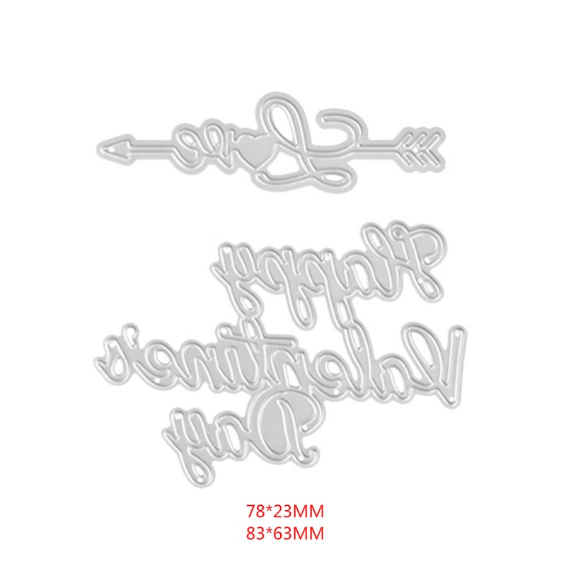 Khuôn Cắt Giấy Kim Loại Hình Trái Tim Thẻ