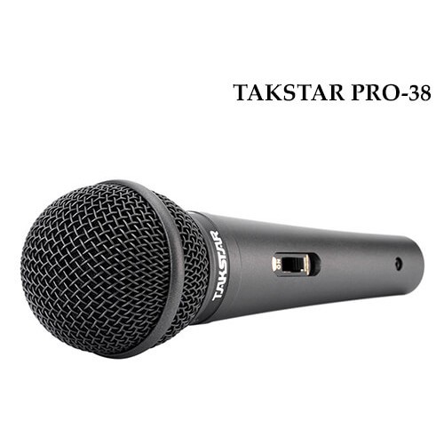 Micro karaoke có dây giá rẻ Takstar Pro-38, Míc có dây karaoke Takstar Pro38 [ Chính Hãng ]