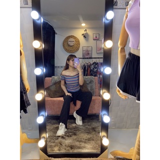 Croptop sọc Forever21 hai màu độc lạ.