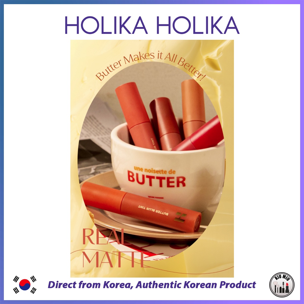 Son TINT HOLIKA HOLIKA BUTTERBLUR 4g * Chính Hãng Hàn Quốc