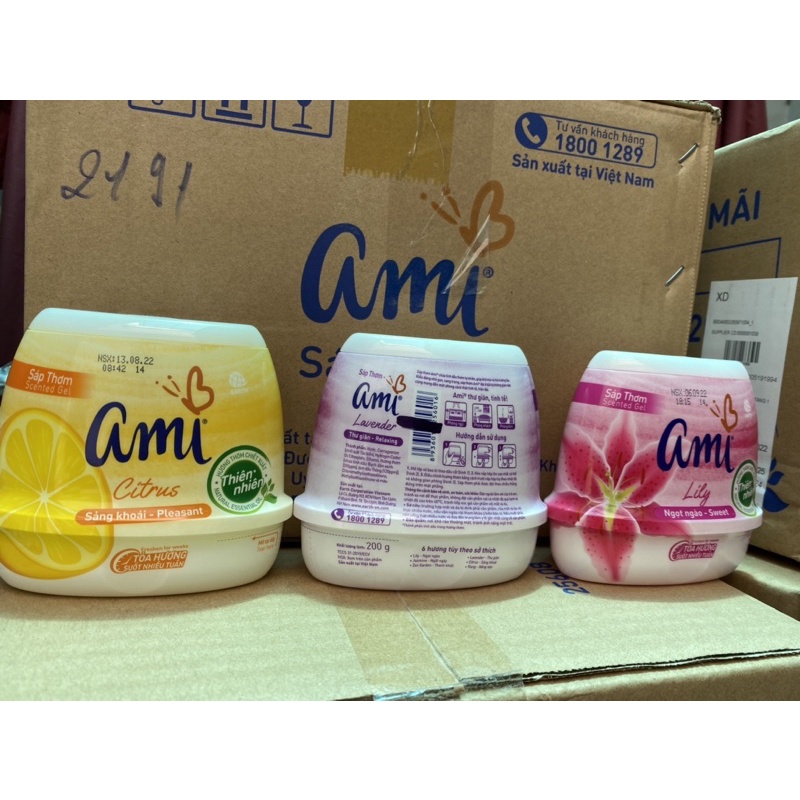 Sáp thơm phòng Ami hộp 200g
