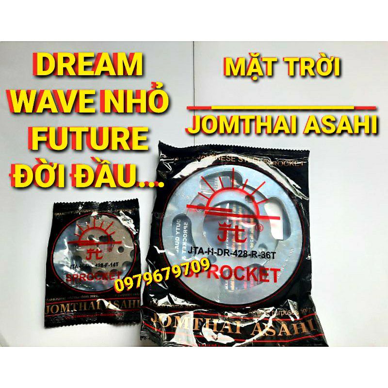 NHÔNG DĨA JOMTHAI ASAHI DREAM/WAVE NHỎ/WAVE @ ĐỜI ĐẦU/FUTURE ĐỜI ĐẦU CHÍNH HÃNG MẶT TRỜI