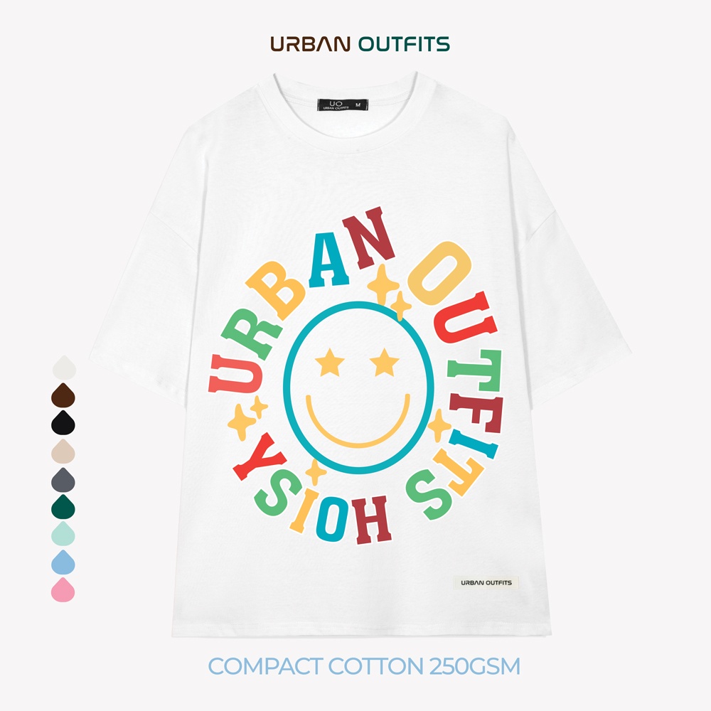 Áo Thun Tay Lỡ Form Rộng URBAN OUTFITS ATO175 Local Brand In kích thước 40x45 ver 2.0 Chất Vải 95% Compact Cotton 250GSM