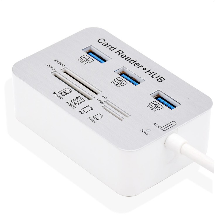 Hub Chuyển Đổi Đa Năng USB 3.0 + Đọc Thẻ Các Loại