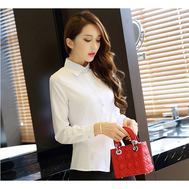 Sơ mi nữ công sở, sơ mi học sinh đủ màu đủ size Sm32