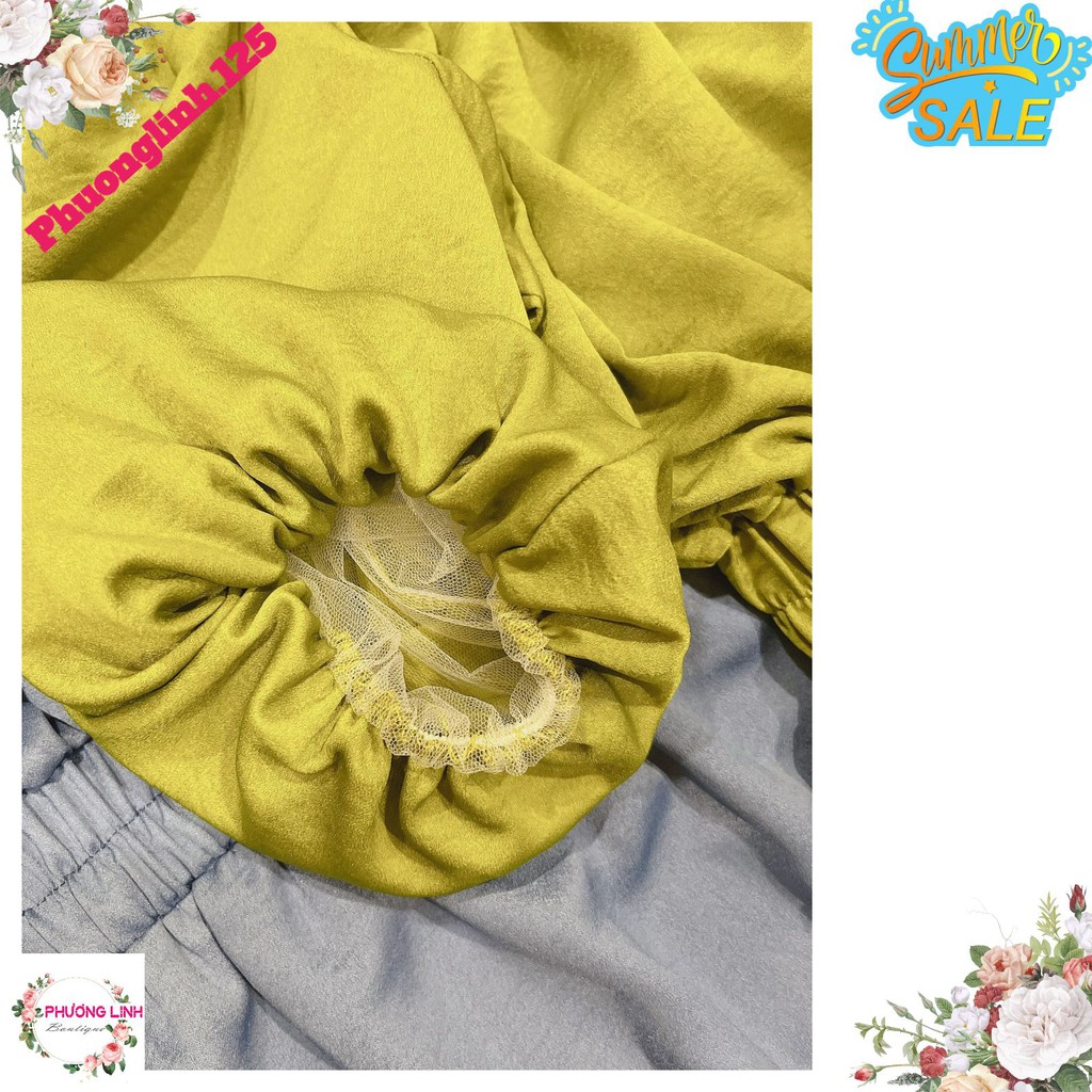 VÁY NGANG VAI CHUN EO TAY BỒNG | BigBuy360 - bigbuy360.vn