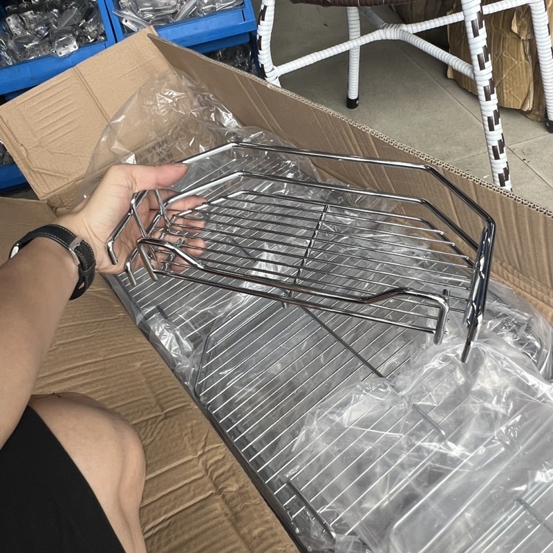 Kệ đồ khô Khô 12 Ngăn 6 Tầng INOX 304 - Bảo Hành lâu dài