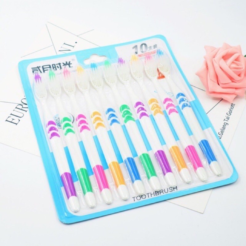 combo 10 bàn chải đánh răng