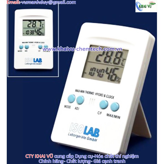 [HÀNG ĐỨC] Nhiệt ẩm kế để bàn – Isolab
