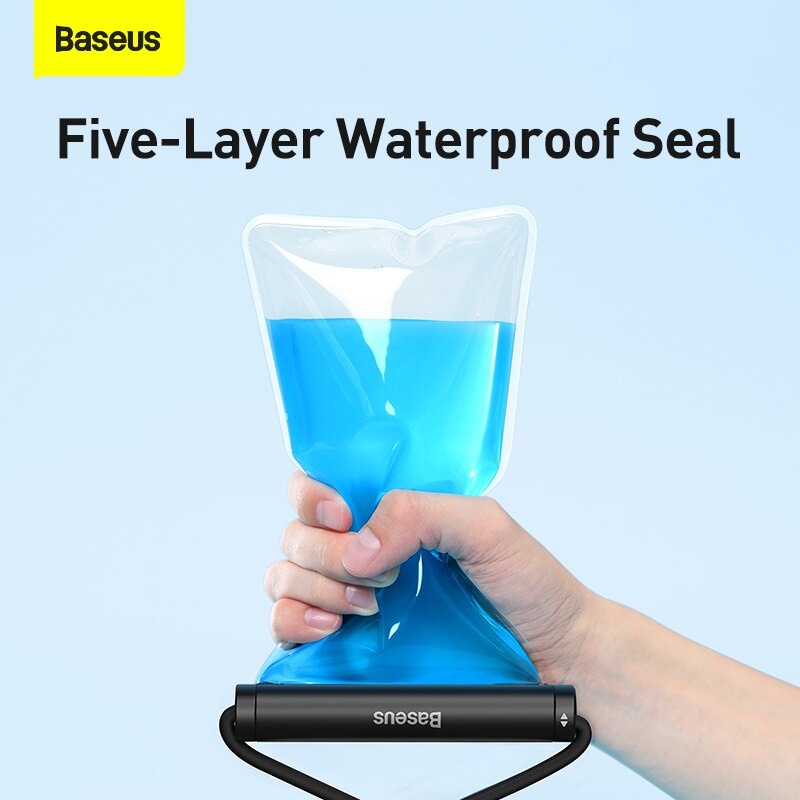 Túi Chống Nước Điện Thoại Baseus Waterproof 5 Lớp Chống Nước Tiêu Chuẩn IPX8 Cho Độ Sâu Đến 30m Phù Hợp Đi Biển Đi Phượt