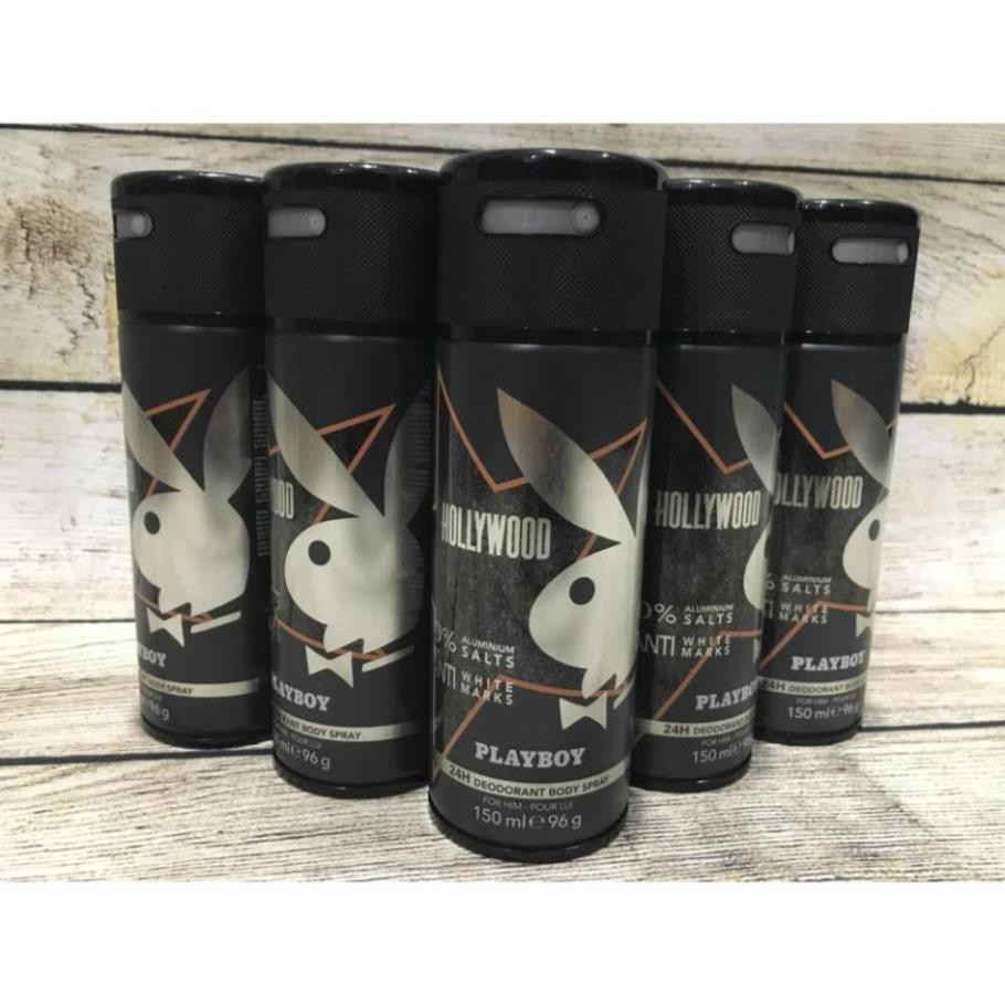 Xịt khử mùi toàn thân PlayBoy Hollywood 2 - UK - 150ml - TPBS