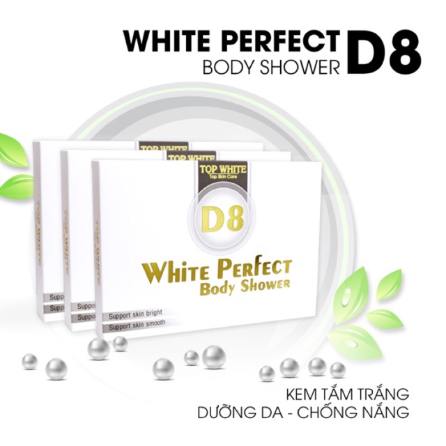 Top White D8 - Kem tắm trắng