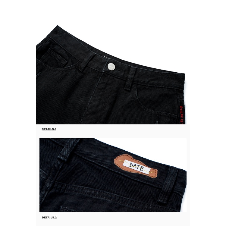 Quần short denim A21 ống rộng lưng cao thời trang mùa hè mới cho nữ