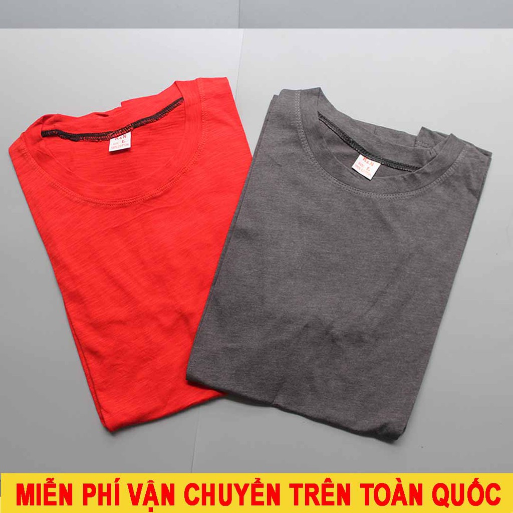 Áo Thun Nam Trơn Cotton thoáng mát - Bình Dân - Nhiều màu