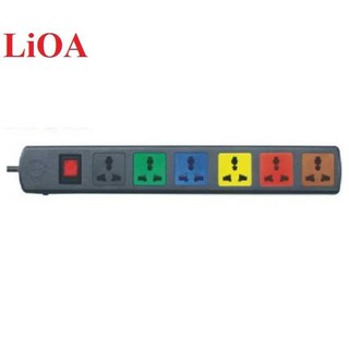 Ổ cắm kéo dài đa năng công tắc 2 cực LiOA 6DN2.52N
