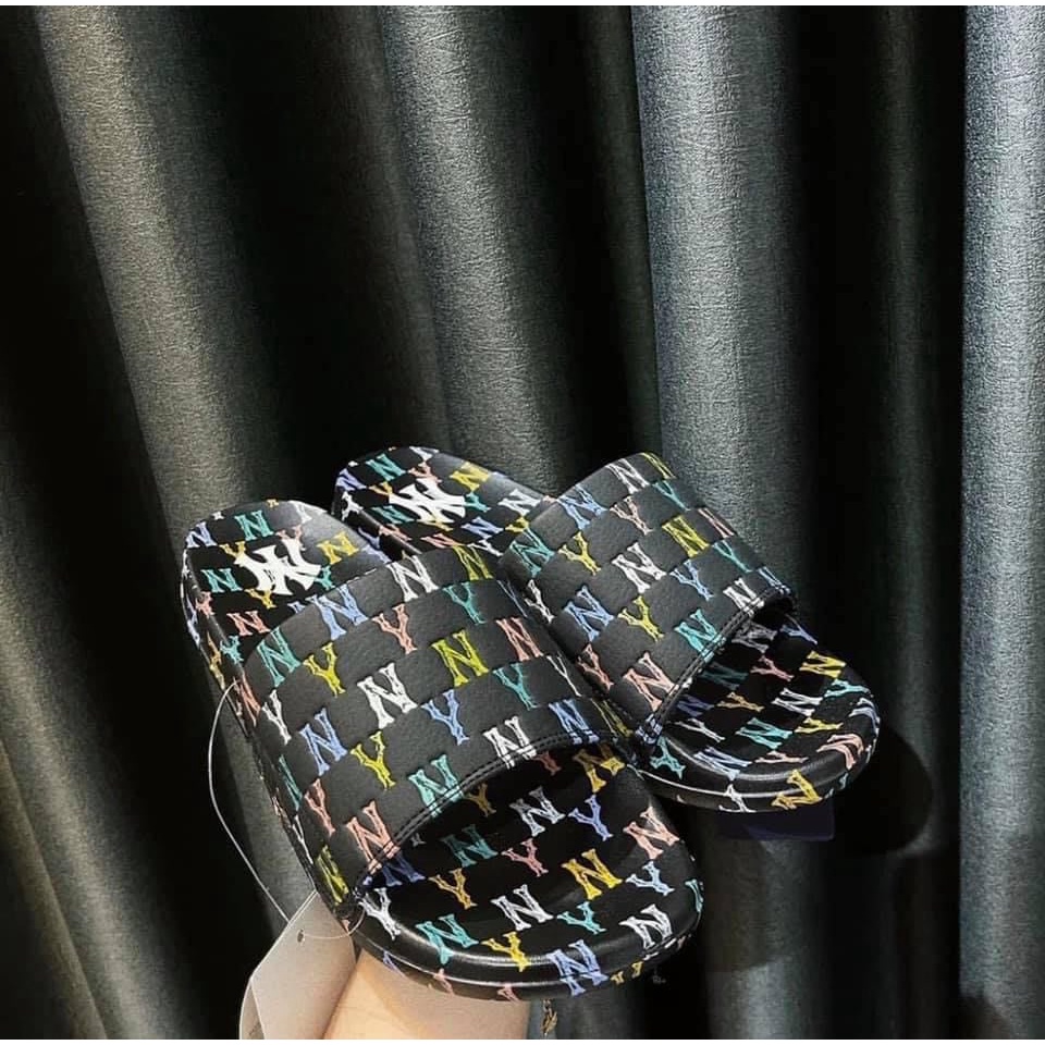 Dép MLB slide mono 2021 unisex nam nữ form cứng chống nước