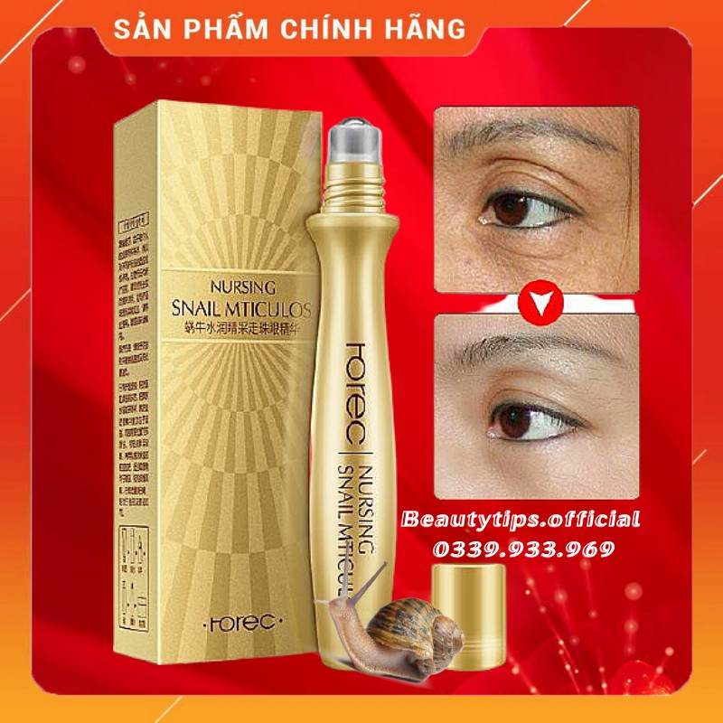 🍀 Cây Lăn Mắt Ốc Sên Giảm Quầng Thâm Bọng Mắt Rorec - Bioaqua