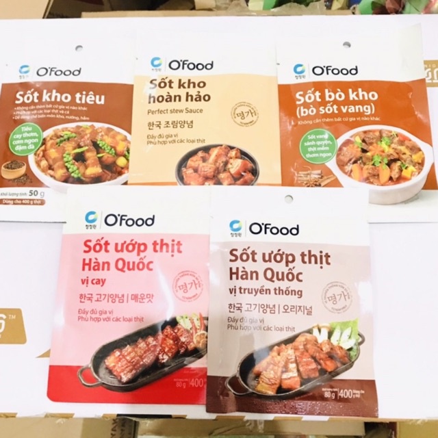 Sốt Gia Vị Hoàn Hảo O’food 80g Đủ vị