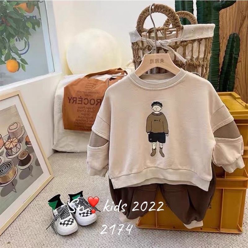 Sét bộ da cá qc cá tính cho bé trai từ 8-19kg🌸