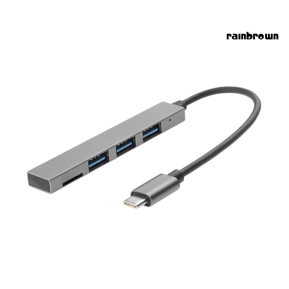 4 in 1 USB 3.1 Type-C to USB 3.0 TF Reader Slot Hub Adapter for MacBook Pro/Air | BigBuy360 - bigbuy360.vn