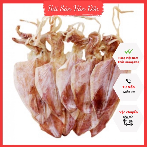 Mực khô mini loại 1 Hải Sản Vân Đồn chuẩn dày mình ngọt thịt không chất bảo quản