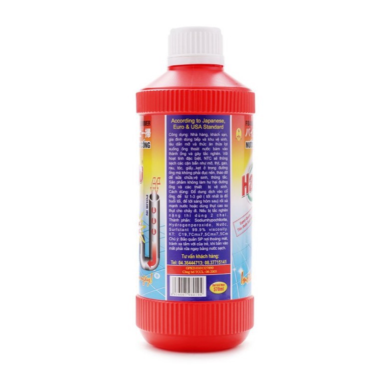 Nước thông cống Hando 570ml hàng xuất khẩu Hàn Quốc ( Phân Phối bởi Gia Phú )