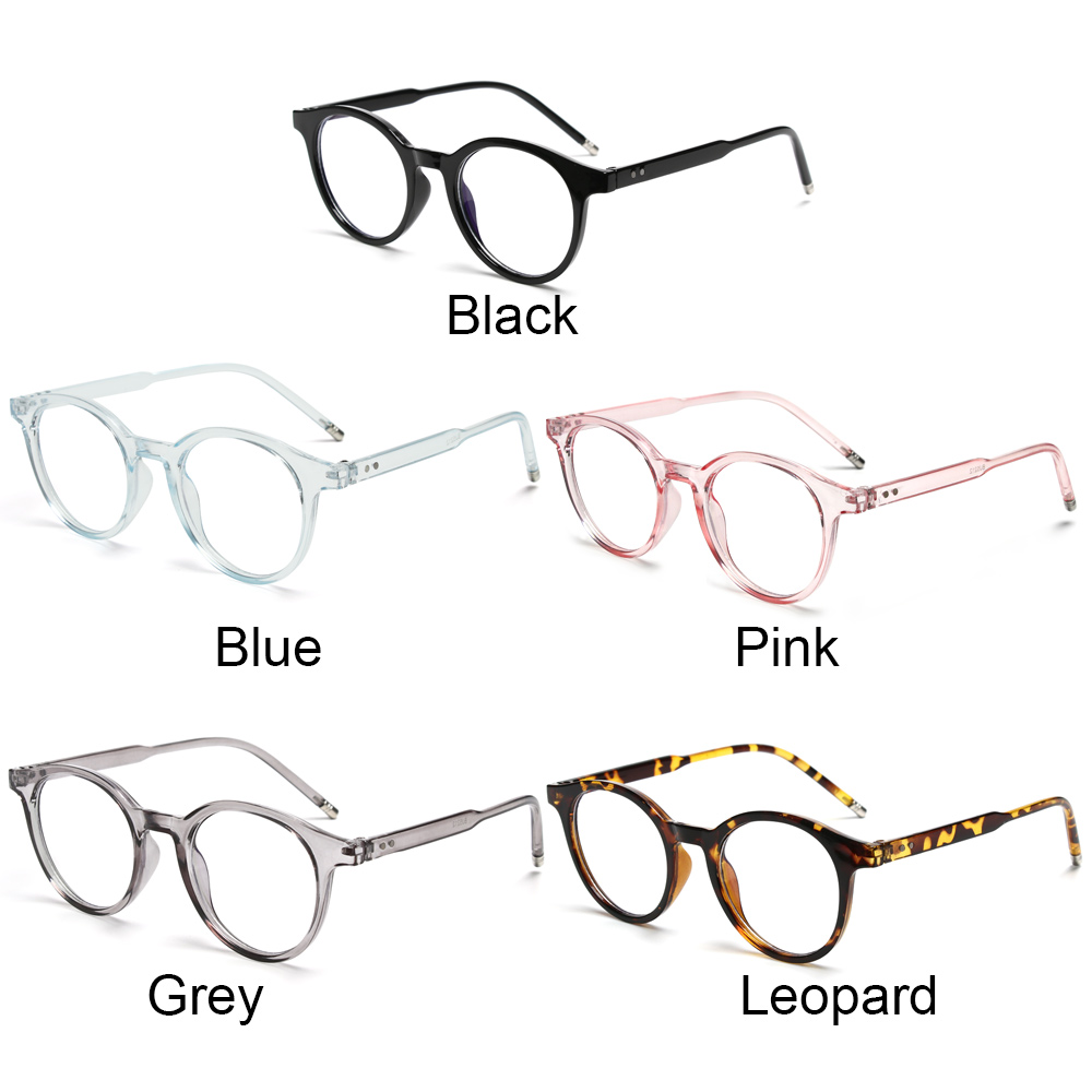 Mắt Kính Gọng Tròn PC Siêu Nhẹ Chống Bức Xạ Thời Trang Cho Nam Và Nữ