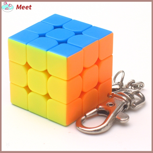 Móc khóa hình khối rubik 3x3cm độc đáo