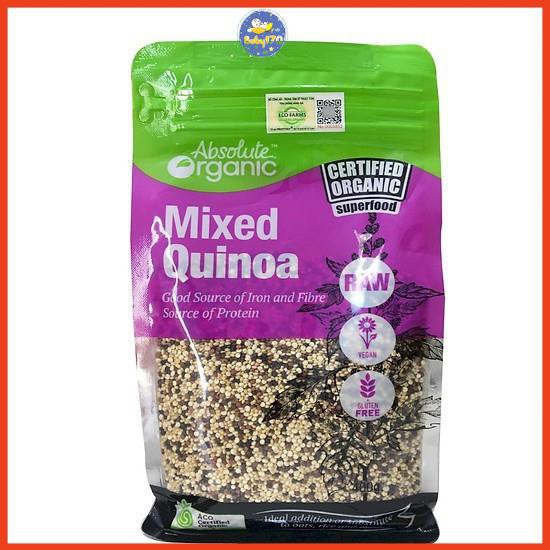 Hạt Diêm Mạch Hữu Cơ Úc Mix 3 Màu (Quinoa Mix Túi 400gram)