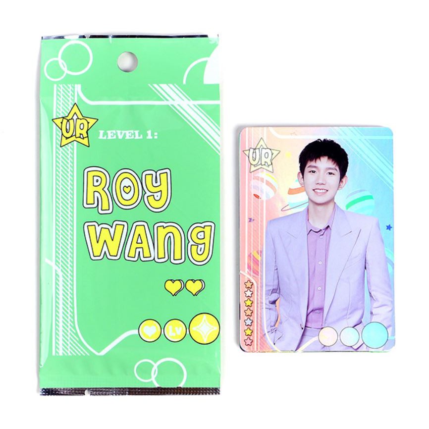 Set 5 card hologram laser Blackpink, TFBOYS Khải, Nguyên, Thiên