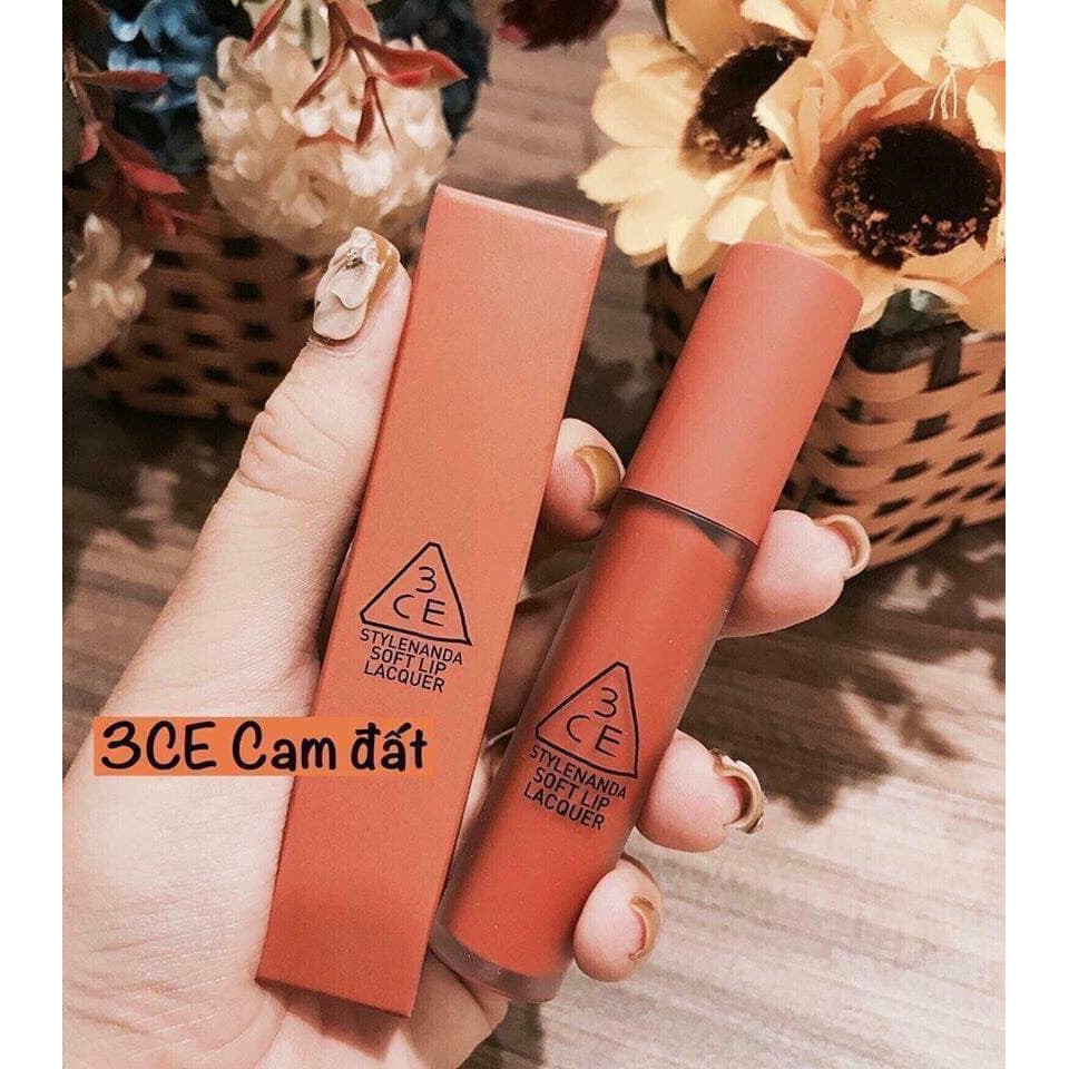 Son Kem Lì 3CE SOFT LIP LACQUER MÀU TAWNY RED