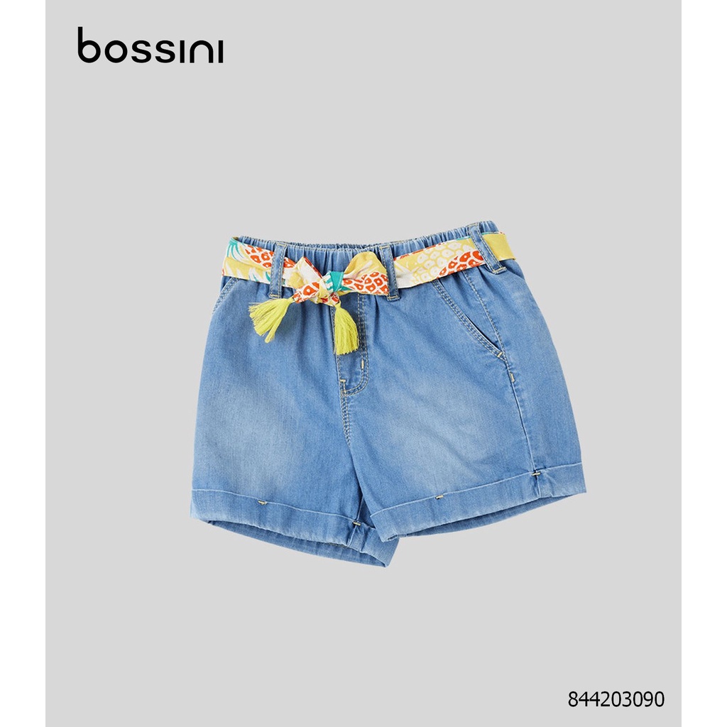 Quần short bé gái kèm thắt lưng xinh xắn Bossini 844203090