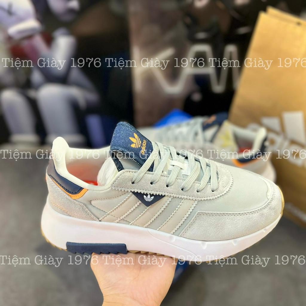 Giày Thể Thao Chạy Bộ Adida.as Retropy F2 Grey Navy Das F2 Xám Gót Xanh Than