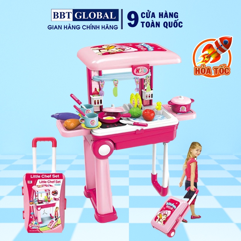 Đồ chơi nấu ăn vali kéo cho bé BBT Global 008-921A