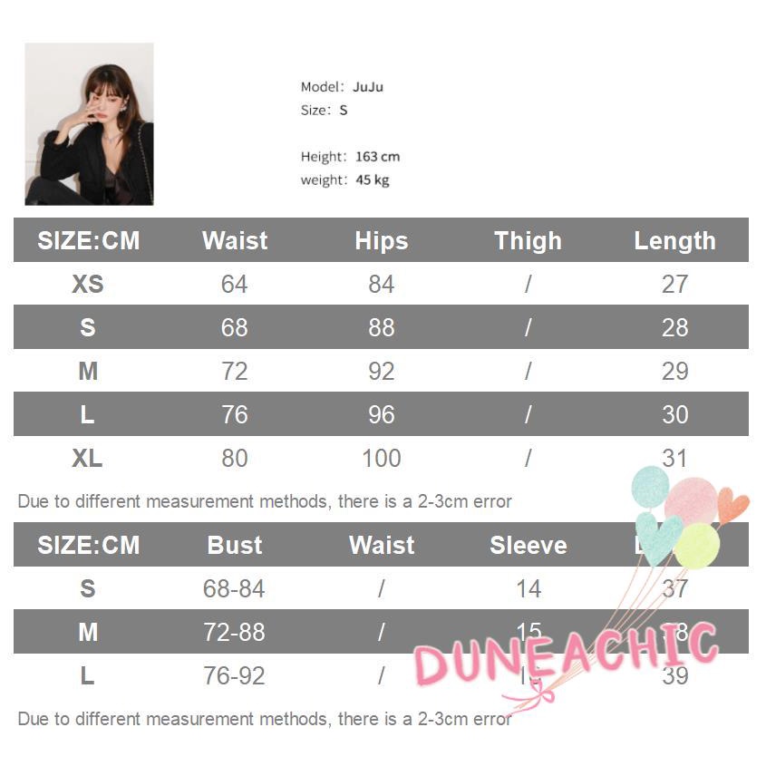 DUNEA Set Áo polo Ngắn Tay Và Chân Váy Lưng Cao Vintage Cho Nữ